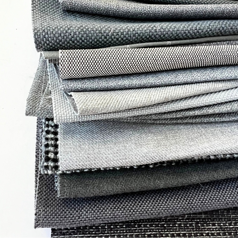 20 Designer Black and Grey Upholstery Fabric Swatches | Quilting Crafts Sewing - Picture 6 of 7